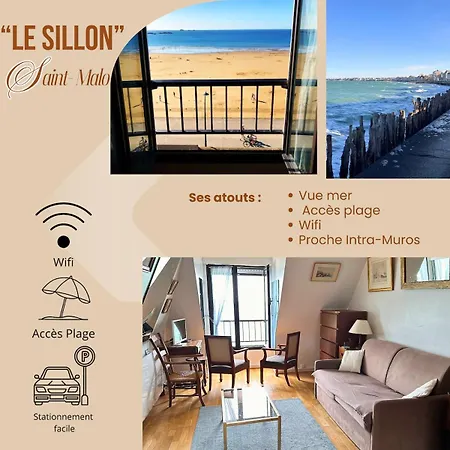 St Malo Sea View T2 - Ideal Vacation Remote Work Διαμέρισμα Σεν Μαλό